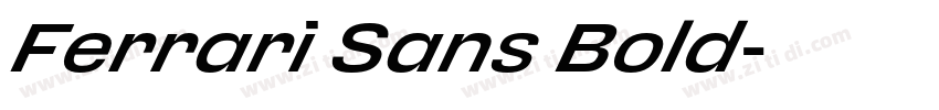 Ferrari Sans Bold字体转换